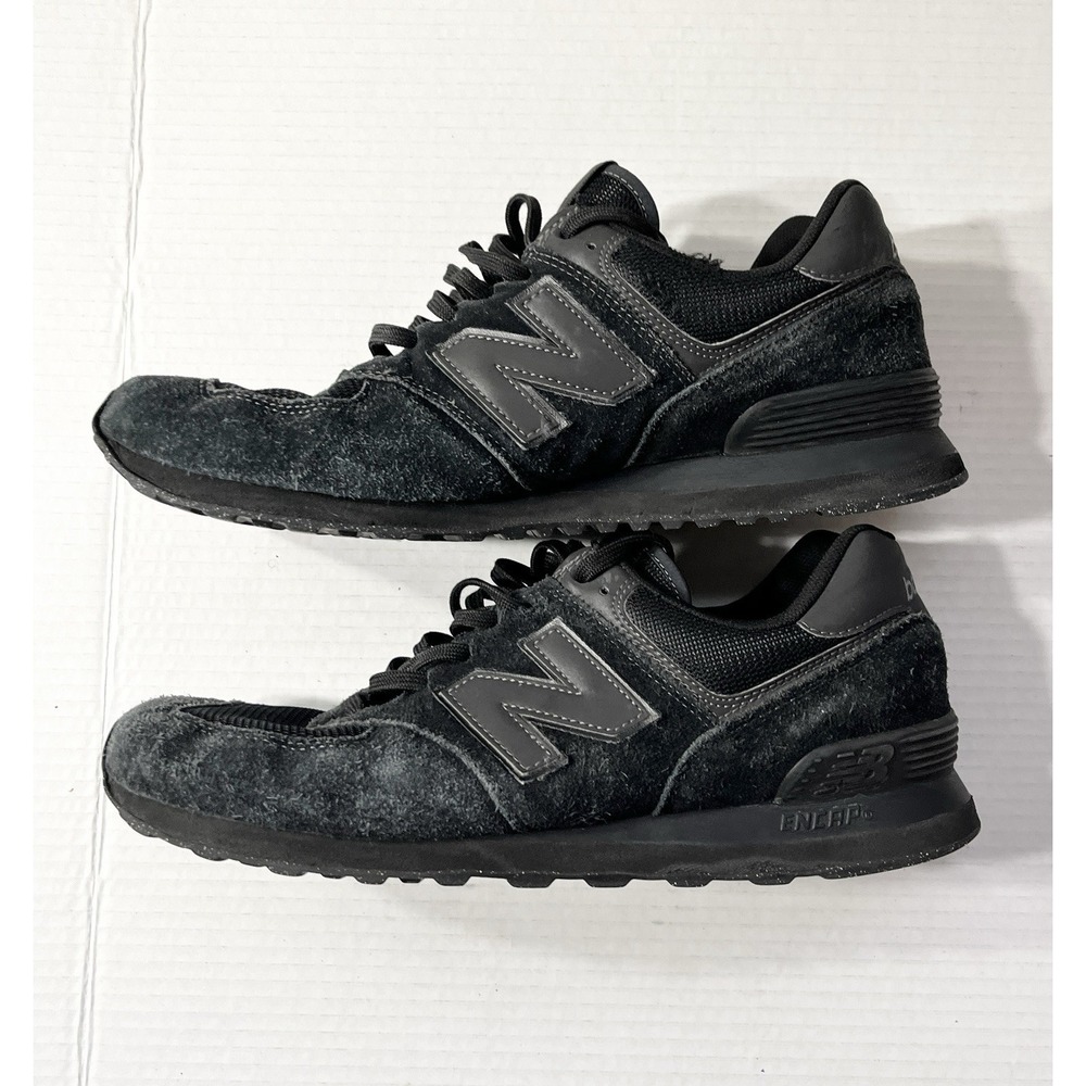 New Balance 574 Sneakers Men's 13 Black Reflective‎ ML574EVE Running Streetwear